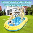 thumbnail image 3 of TFixol Dinosaur-Themed Inflatable Water Play Pool for Kids - Outdoor Summer Fun with Dual Spray Systems, Large PVC Design for Backyard, Beach, or Lawn Use, 3 of 6
