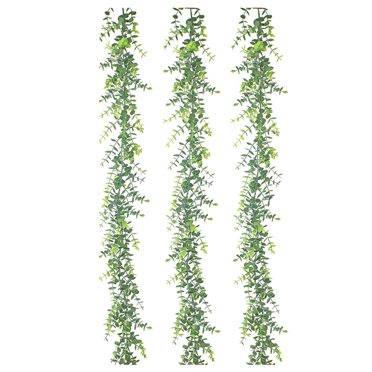 Plante Verte Artificielle Couronne d'Eucalyptus Vigne Eucalyptus Plante Murale Suspendue Fausse 1.8 Mètres B