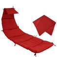 thumbnail image 1 of Sunnydaze Tissu de Remplacement pour Coussin et Parasol pour Chaise Longue Suspendue d'Extérieur, Rouge, 1 of 7