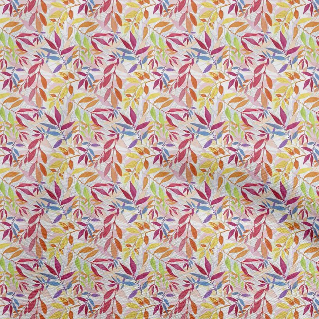 oneOone Tissu en Coton Flex Magenta Aquarelle pour Robe Tissu Imprimé au Mètre 40 Pouces de Large