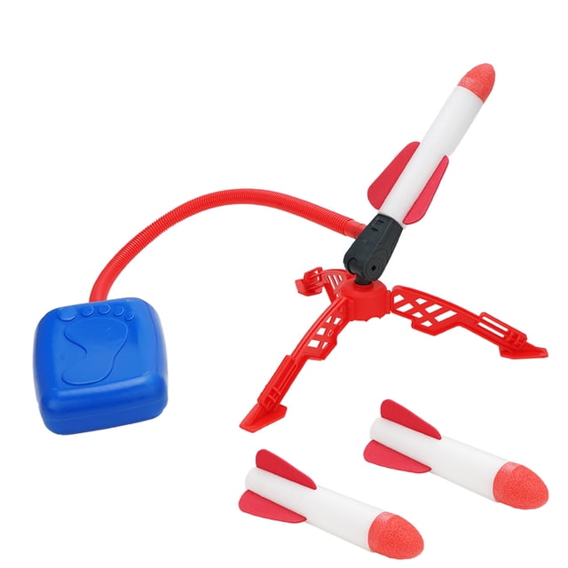 Amdohai Rocket Launcher for Kids Stomp Rocket Toy with Lights 3 Foam Rockets Outdoors Outside