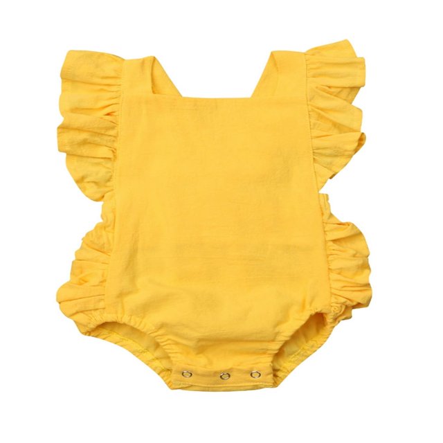 Barboteuse à Volants pour Bébé Fille