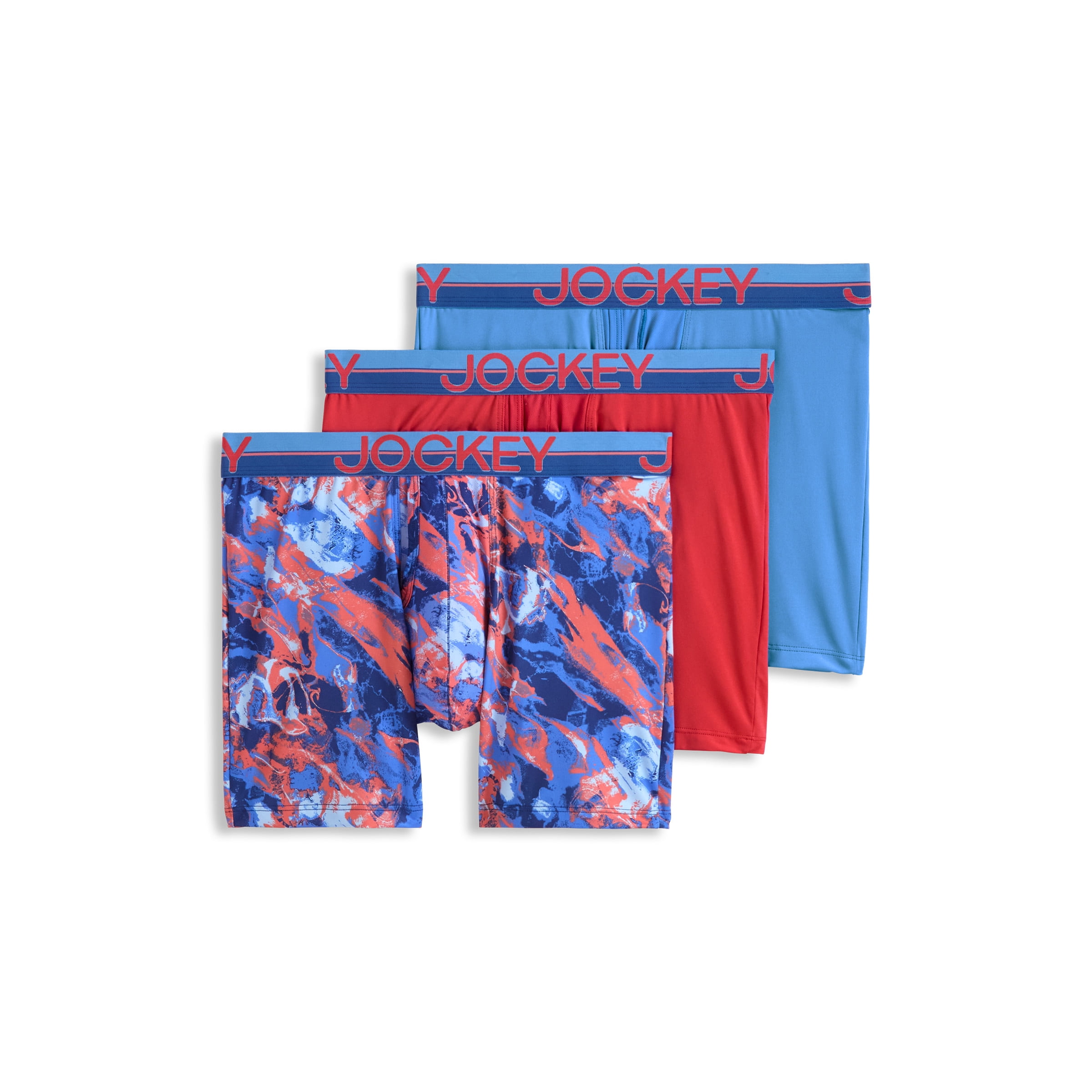 Jockey Boxeur-Brief Extensible en Microfibre Infinite Cool pour Hommes 6 Po - Lot de 3