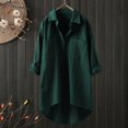 thumbnail image 2 of Women‘s Casual Linen Blouses Tops Long Sleeve Button Down Shirts, 2 of 6