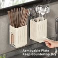 thumbnail image 4 of Organizers and Storage for Kitchen Kitchen Utensils Wall Mounted Cutlery Rack Plastic Storage Box Chopsticks Knife Drainage Hook Multifunctional Storage Container Kitchen Storage Rack, 4 of 8