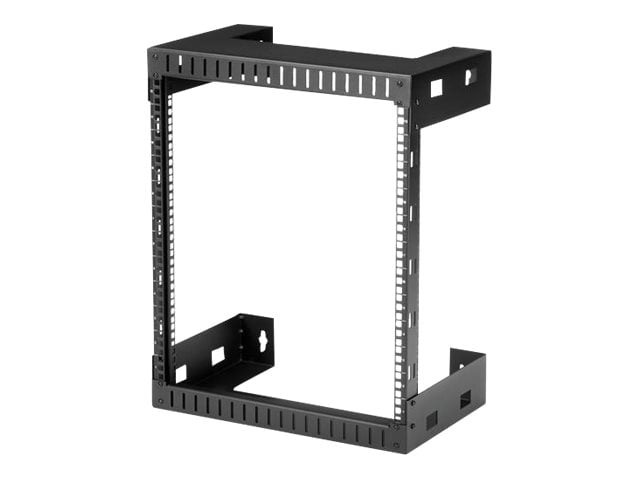 StarTech.com Étagère Réseau Murale à Cadre Ouvert 12U - 2 Montants, Profondeur de 12 Pouces, pour Ordinateur, Données, AV, Médias, IT - Capacité de 198 Lb (RK12WALLO)