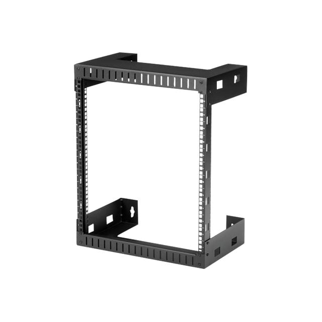 StarTech.com Étagère Réseau Murale à Cadre Ouvert 12U - 2 Montants, Profondeur de 12 Pouces, pour Ordinateur, Données, AV, Médias, IT - Capacité de 198 Lb (RK12WALLO)