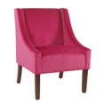 thumbnail image 1 of Meadow Lane Swoop Arm Accent Chair, Deep Pink, 1 of 5