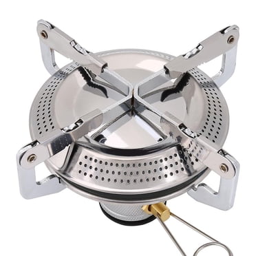 FAGINEY Réchaud Rond Portable en Alliage de Titane pour Camping Mini Pique-Nique, Réchaud de Camping, Brûleur de Réchaud