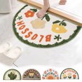 thumbnail image 1 of Iumwxz Bathroom Mat Thickened Semi-Circular Shower Mat Water Absorbent Non-Slip Bathroom Rug for Doorway Toilet Washroom and Bathroom Entrance Ensuring Floor Mat Bathroom Rug Multicolor Polyester, 1 of 9