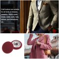 thumbnail image 5 of Unique Bargains 10pcs 24L Fabric Cloth Covered Button 15mm Round Metal Shank Sewing Buttons for Suits Dress Blouses, Caramel, 5 of 5