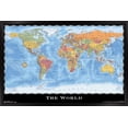 thumbnail image 1 of Map - World Wall Poster, 22.375" x 34", 1 of 4