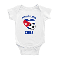 thumbnail image 1 of Future Soccer Player Cuba Soccer Fan Cute Baby Bodysuit Unisex, 1 of 5