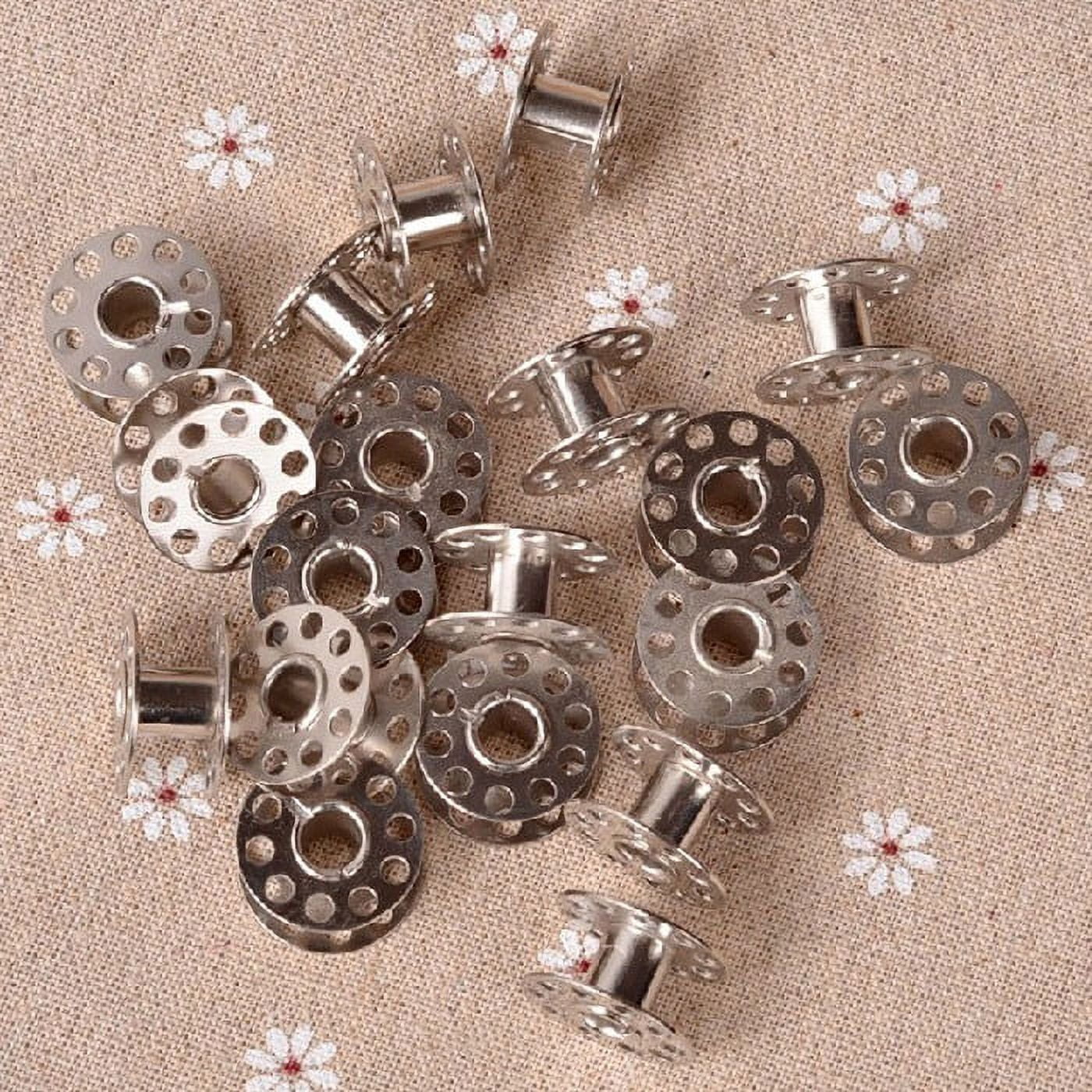 EGNMCR Lots 20 Metal Bobbins For Domestic Sewing Machine The bobbins