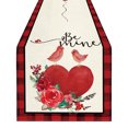 thumbnail image 2 of Rbaofujie Tablecloths Valentine's Day Table Flag Festival Decoration Little Gnome Pattern Linen Table Cloth 33 * 183cm, 2 of 7