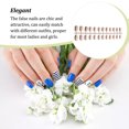 thumbnail image 1 of Nail Art Delicate Removable Artificial Tips Extension Fingernails Fashion UV Long Coffin Extension Wraps Manicure Tools Decoration for Girls Type 5, 1 of 6
