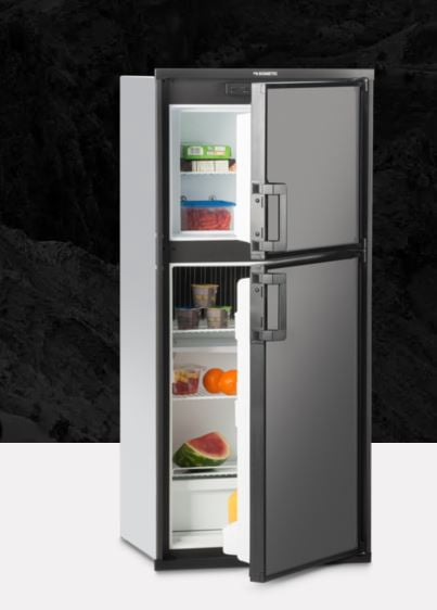 Dometic Refrigerator /Freezer DM2672RB1 Refrigerator /Freezer; Americana II; Dual Compartment 2 Door Refrigerator With Freezer; Permanent Bolt-In; 6 Cubic Foot; 110 Volt AC