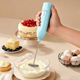 thumbnail image 5 of Linnome Multi Functional Egg Beater for Home Use Electric Milk Frother Coffee Foamer Cream Whisk Blue, 5 of 5