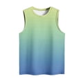 thumbnail image 4 of Plebaso Débardeurs 2025 pour Femmes Sans Manches à Col Rond T-Shirts Décontractés à Imprimé Dégradé Blouses d'Été T-Shirts, 4 of 4