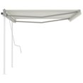 thumbnail image 3 of vidaXL Manual Retractable Awning with Posts 4x3 m Cream, 3 of 5