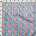 thumbnail image 4 of oneOone Viscose Chiffon Medium Blue Fabric Abstract Geometric Sewing Craft Projects Fabric Prints by Yard 42 Inch Wide, 4 of 4