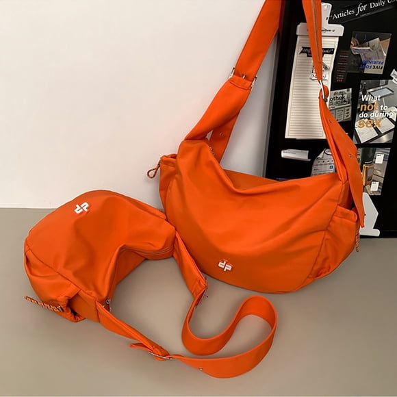 Small Sling Crossbody Bag for Women and Men Lightweight Nylon Mini Bag with Adjustable Strap and Zipper Closure Versatile Shoulder Bags for Everyday Use