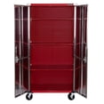 thumbnail image 4 of Armoire de rangement roulante UltraHD, Rouge, 91 cm (L) x 46 cm (P) x 183 cm (H), 4 of 7