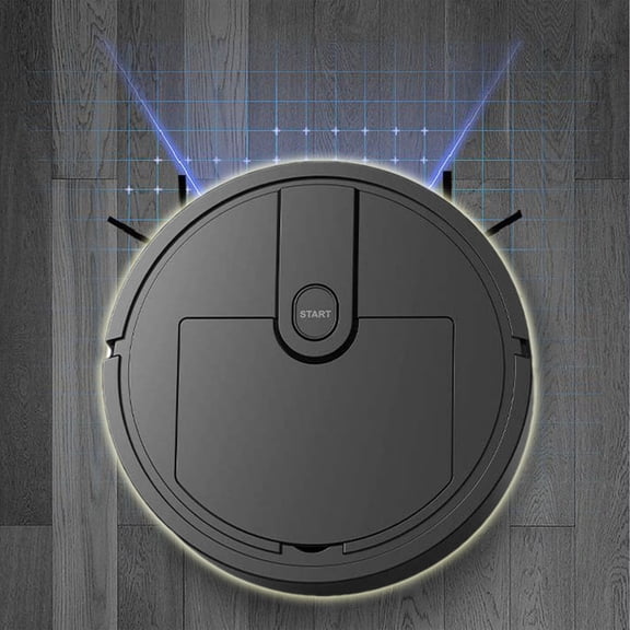 3-in-1 Intelligent Vacuum Cleaner, 6.3x6.3x2.1 in, Robotic Sweeping and Mopping, USB Rechargeable, Automatic Obstacle Avoidance for Home