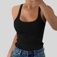 thumbnail image 5 of 2025 Women Spaghetti Strap Neck Mens Vests Sweater Ribbed Tank Tops Slim Vintage Top Fitted Camisole Basic Sleeveless Sweater Vests for Women Layering, 5 of 5
