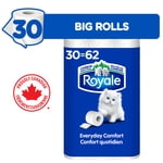 Royale Everyday Comfort, 2 Ply Toilet Paper, 30 Equal 62 Bathroom Tissue Rolls