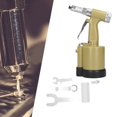 thumbnail image 1 of Riveteuse Hydraulique à Air, Outil de Rivetage Industriel à 3 Mèches, Rivet Pneumatique Hydraulique, pour Rivets en Acier/aluminium, Outil Pneumatique, Outil de Rivetage Style Américain, 1 of 7