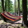thumbnail image 2 of LifeStyle Nature - Hamac Suspendu en Coton avec Cadre en Bois, Rouge, 2 of 3