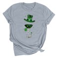 thumbnail image 1 of Dealovy T-Shirts pour Femmes, Manches Courtes, Col Rond, Ample, Graphique, Décontracté, 1 of 2