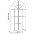 thumbnail image 4 of vidaXL Wall Mirror Black 60x100 cm Arch Iron, 4 of 4