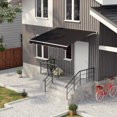 thumbnail image 2 of Outsunny 10' x 8' Electric Retractable Awning w/ Remote Controller, Black, 2 of 10