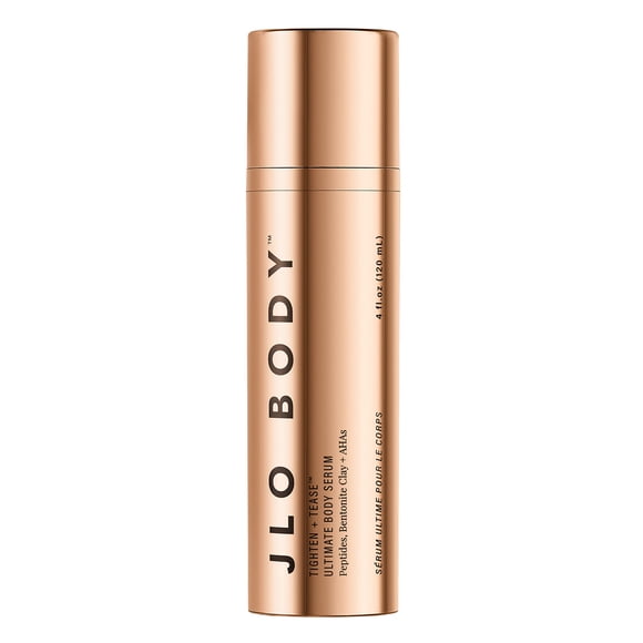 JLO BEAUTY Sérum Corporel Ultime Raffermissant + Enrichi en Peptides Niacinamide Bentonite + AHAs Illumine et Unifie le Teint / 4.06 Oz