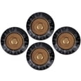 thumbnail image 4 of Guitare Électrique Boutons de Chapeau de Basse, Bouton de Contrôle de Tonalité Transparent Boutons de Volume de Guitare Exécution Exquise Accessoires d'Instrument de Musique pour Basse pour Guitare Rouge avec Noir, 4 of 8