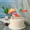 thumbnail image 4 of 6PCS Christmas Cake Topper Lovely Decorative Cupcake Topper Cake Topper Banner, 4 of 9