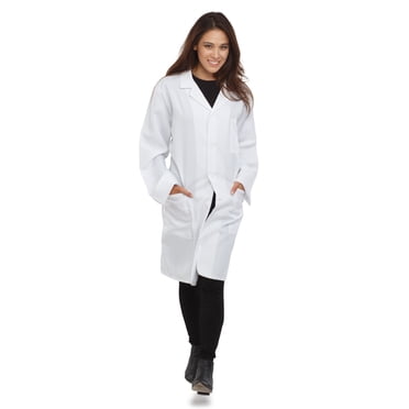 Dress Up America Manteau de Labo - Costume de Manteau de Labo Blanc pour Adultes - Manteaux de Labo Légers Longueur 3/4 pour Femmes et Hommes