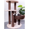 thumbnail image 2 of Petpals Pharaoh Cinnamon Brown and Porcelain White 4 Level Cat Tree (PP210335), 2 of 9