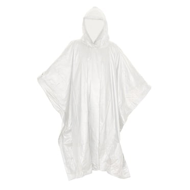 (Lot de 5) ASR Outdoor Poncho d'Urgence Transparent