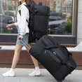 thumbnail image 2 of Large Capacity Expandable Trolley Luggage Bag, That Can Be Carried, Handled Or Pulled On Wheels, 2 of 4