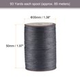 thumbnail image 2 of Unique Bargains Thin Waxed Thread 93 Yards 0.65mm Polyester String Cord for Machine Sewing Hand Quilting Weaving, Dark Grey, 2 of 5