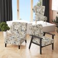 thumbnail image 1 of Designart « Pure White Floral Minimalism » Fauteuil d'Appoint Rembourré à Motif Floral Blanc - Fauteuil de Style Cottage pour Salon, 1 of 7