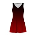 thumbnail image 5 of Ladies Fashion Gradient Summer Ladies Printed Pocket Sleeveless V-neck Dress, 5 of 5