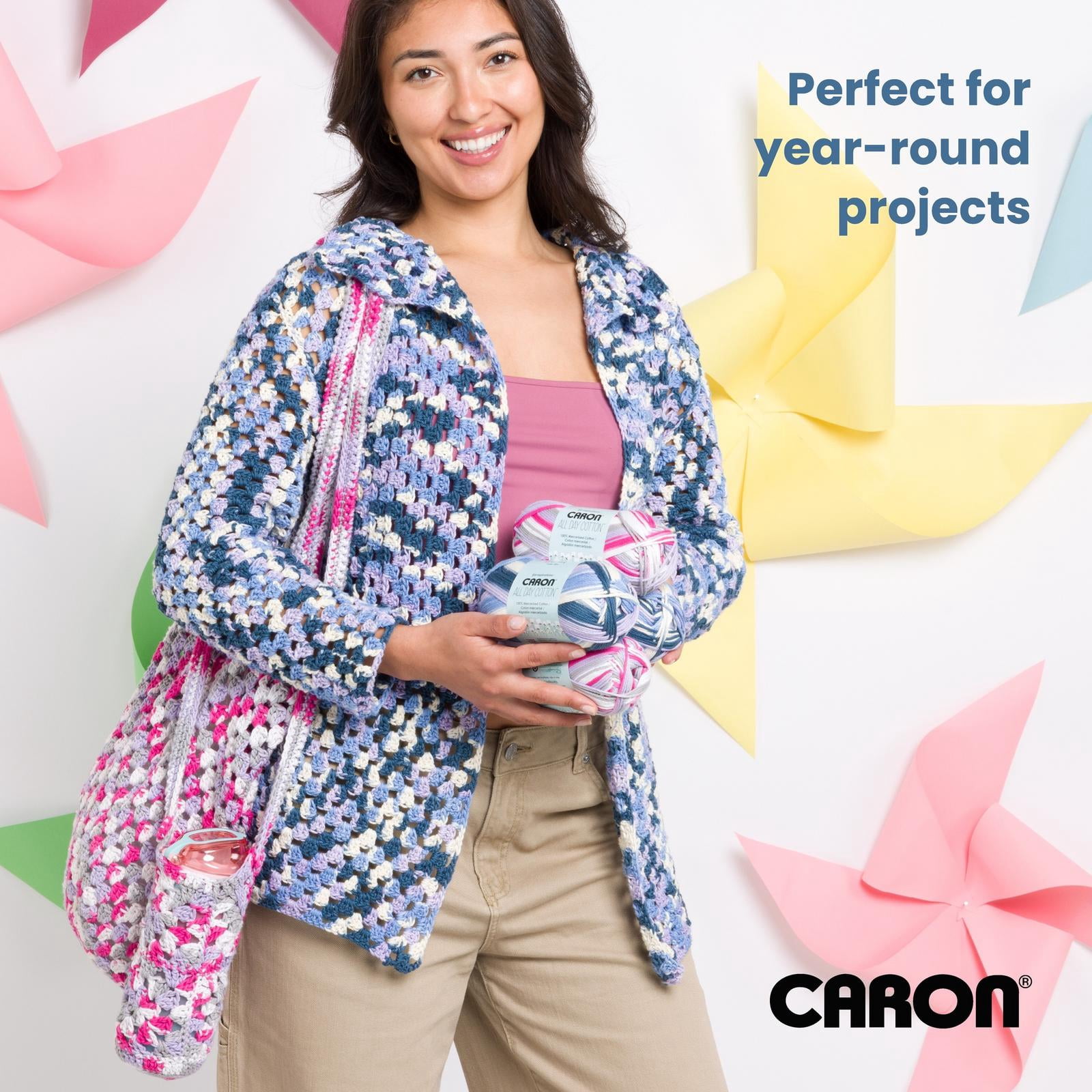 Caron® All Day Cotton™ #4 Worsted (Medium) Cotton Yarn, 3.5oz/100g 173 Yards