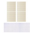 thumbnail image 4 of Sewing Thread Holder Wall Mount Shelf Sewing Thread Organizer for Braid Knitting White 60.5cmx22cm, 4 of 8