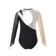 thumbnail image 2 of Moggemol Kids Girls Gymnastic Leotard Long Sleeve Metallic Rhinestone Dance Skating Unitard Bodysuit Silver 12, 2 of 7