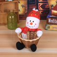 thumbnail image 1 of Merry Christmas Candy Storage Basket Xmas Decoration Santa Claus Storage Basket（Snowman）, 1 of 8