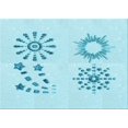 thumbnail image 1 of Ahgly Company Machine Washable Indoor Rectangle Transitional Blue Diamond Blue Area Rugs, 3' x 5', 1 of 7